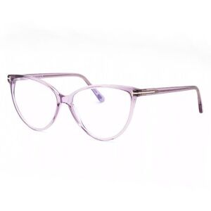 TOM FORD GLASSES FT5743-B 078 Shiny Transparent Lilac 57mm